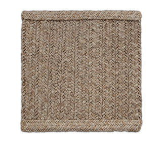 Soft Beige Textured Hemp Handwoven Rug