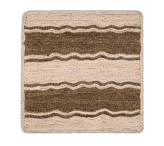 Ivory & Natural Brown Texture Abaca Weave Handwoven Rug