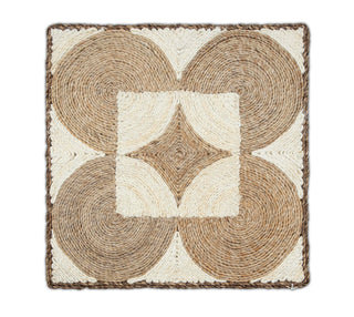 Natural Beige Texture Abaca Weave Handwoven Rug