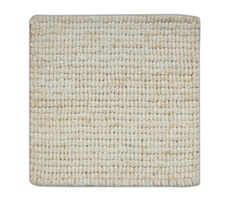 Ivory Cream Textured ABACA Twisted Handwoven Rug