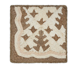 Natural Brown & Ivory Texture Abaca Weave Handwoven Rug