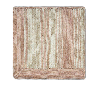 Blush Pink Texture Abaca Weave Handwoven Rug