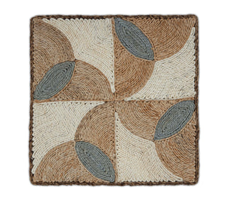 Natural Beige Texture Abaca Weave Handwoven Rug