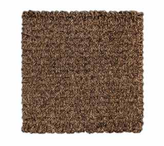 Rustic Mocha Brown Textured Banana Fiber Handwoven Rug