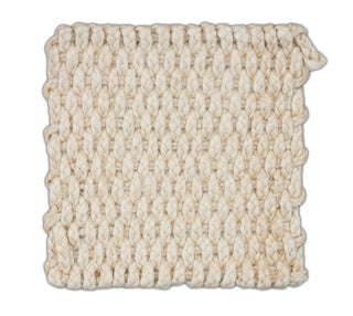 Ivory White Textured ABACA Handwoven Rug