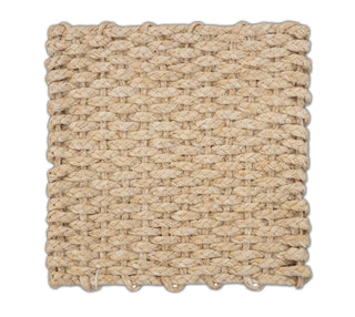 Rustic Beige Textured ABACA Handwoven Rug