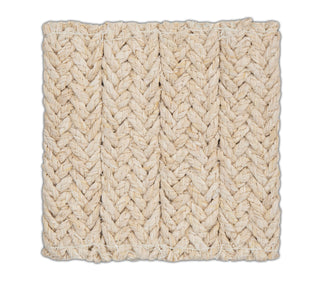 Light Beige Textured ABACA Handwoven Rug