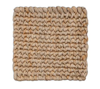 Natural Beige Textured ABACA Handwoven Rug