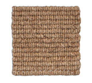 Natural Tan Textured ABACA Handwoven Rug – Rustic Woven Pattern